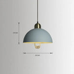 Suspension Industrielle Abat-Jour Lyvia Bleu Clair Luminaire Chambre