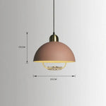 Suspension Industrielle Abat-Jour Lyvia Rose Luminaire Chambre