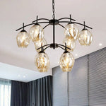 Suspension Industrielle Boules Verre Indoor Luminaire Chambre