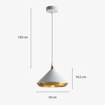 Suspension Industrielle Graciella Tambour Droite Luminaire Chambre