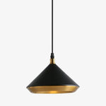 Suspension Industrielle Graciella Tambour Droite Noir / Chaude Luminaire Chambre