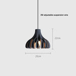 Suspension Industrielle Monroe Créative Abat-Jour Gris Luminaire Chambre