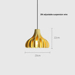 Suspension Industrielle Monroe Créative Abat-Jour Jaune Luminaire Chambre