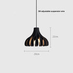 Suspension Industrielle Monroe Créative Abat-Jour Noir Luminaire Chambre