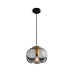 Suspension Janice Verre Original Fumé Luminaire Chambre