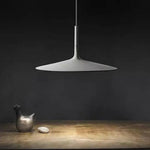 Suspension Led Abat-Jour Ciment Gris Luminaire Chambre