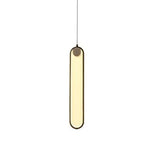 Suspension Led Anneau Allongé Moderne Luminaire Chambre