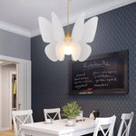 Suspension Led Blanche Butterfly Luminaire Chambre