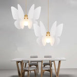 Suspension Led Blanche Butterfly Luminaire Chambre