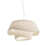 Suspension Led Blanche Fabric Style Luminaire Chambre