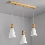 Suspension Led Bois Blanc Scandinave B / Froide Luminaire Chambre