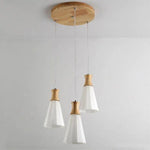 Suspension Led Bois Blanc Scandinave C / Froide Luminaire Chambre