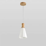 Suspension Led Bois Blanc Scandinave Luminaire Chambre