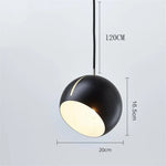 Suspension Led Boule Colorée Luminaire Chambre