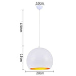 Suspension Led Boule Colorée Moderne Blanc Luminaire Chambre