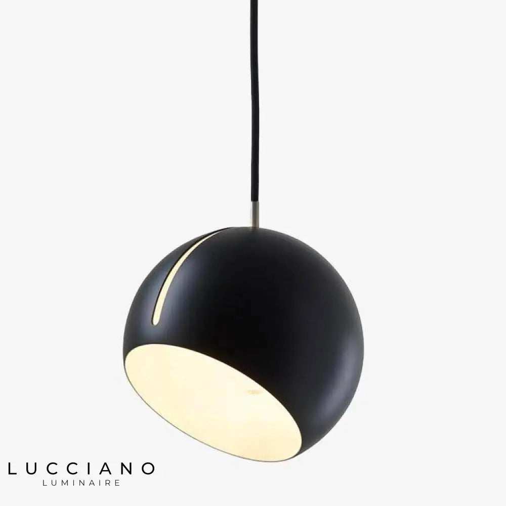 Suspension Led Boule Colorée Noir Luminaire Chambre