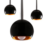 Suspension Led Boule Nacrée Noire Luminaire Chambre