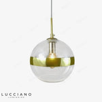 Suspension Led Boule Verre Design Luminaire Chambre