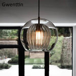 Suspension Led Boule Verre Dorée Luminaire Doré