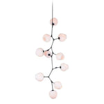 Suspension Led Branche Abat-Jour Verre Luminaire Chambre