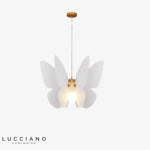 Suspension Led Butterfly Moderne Blanche Luminaire Chambre