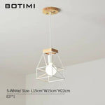 Suspension Led Cage Métal Blanche Small Luminaire Chambre