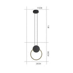 Suspension Led Cercle Lumineux Lofty C / Froide Luminaire Chambre