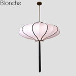 Suspension Led Chinoise Colorée Blanc / 60X26Cm Luminaire Chambre