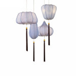 Suspension Led Chinoise En Tissu Luminaire Chambre