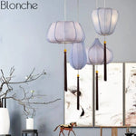 Suspension Led Chinoise En Tissu Luminaire Chambre