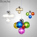 Suspension Led Chromée Moderne En Verre Luminaire Chambre