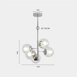 Suspension Led Chromée Verre Elegant Luminaire Cuivre