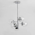 Suspension Led Chromée Verre Elegant Luminaire Cuivre