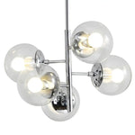 Suspension Led Chromée Verre Elegant Luminaire Cuivre