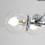 Suspension Led Chromée Verre Elegant Luminaire Cuivre