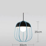 Suspension Led Citrouille Scandinave Colorée A Luminaire Chambre