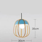 Suspension Led Citrouille Scandinave Colorée C Luminaire Chambre