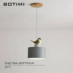 Suspension Led Colorée Avec Oiseau Botimi Luminaire Chambre