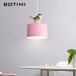 Suspension Led Colorée Avec Oiseau Botimi Luminaire Chambre