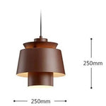 Suspension Led Colorée En Métal Marron Luminaire Chambre