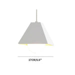 Suspension Led Colorée Triangulaire Blanc Luminaire Chambre