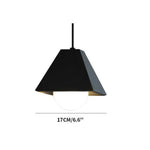 Suspension Led Colorée Triangulaire Noir Luminaire Chambre