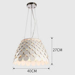 Suspension Led Conique Abat-Jour Coloré Luminaire Chambre