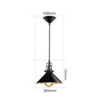 Suspension Led Conique Métal Edison A Luminaire Chambre