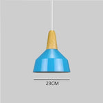 Suspension Led Conique Multiforme Colorée A / Bleu Luminaire Chambre