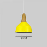 Suspension Led Conique Multiforme Colorée A / Jaune Luminaire Chambre