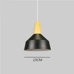 Suspension Led Conique Multiforme Colorée A / Noir Luminaire Chambre