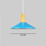 Suspension Led Conique Multiforme Colorée B / Bleu Luminaire Chambre