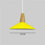 Suspension Led Conique Multiforme Colorée B / Jaune Luminaire Chambre