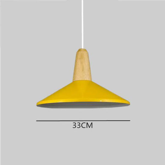 Suspension Led Conique Multiforme Colorée B / Orange Luminaire Chambre